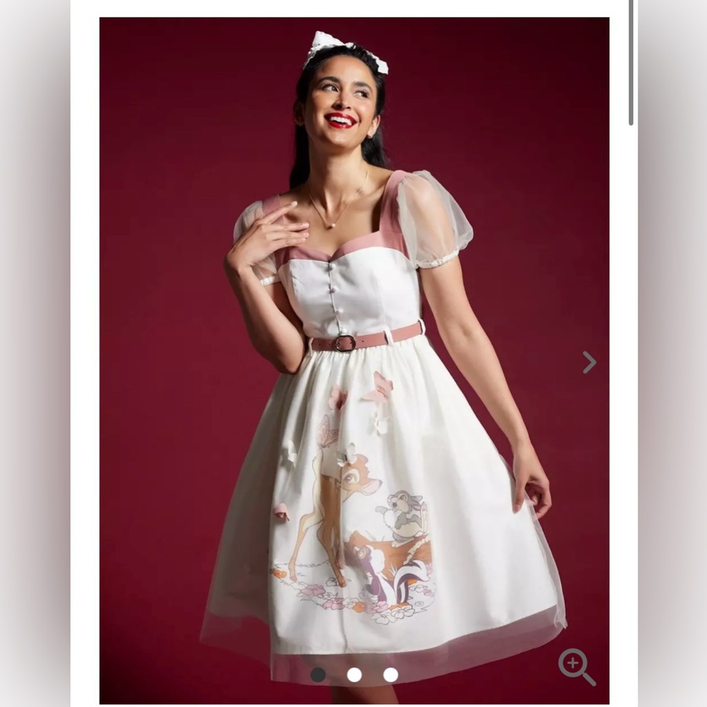 Her Universe Disney Bambi Retro Puff Sleeve Dress Her Universe NWT size SMALL